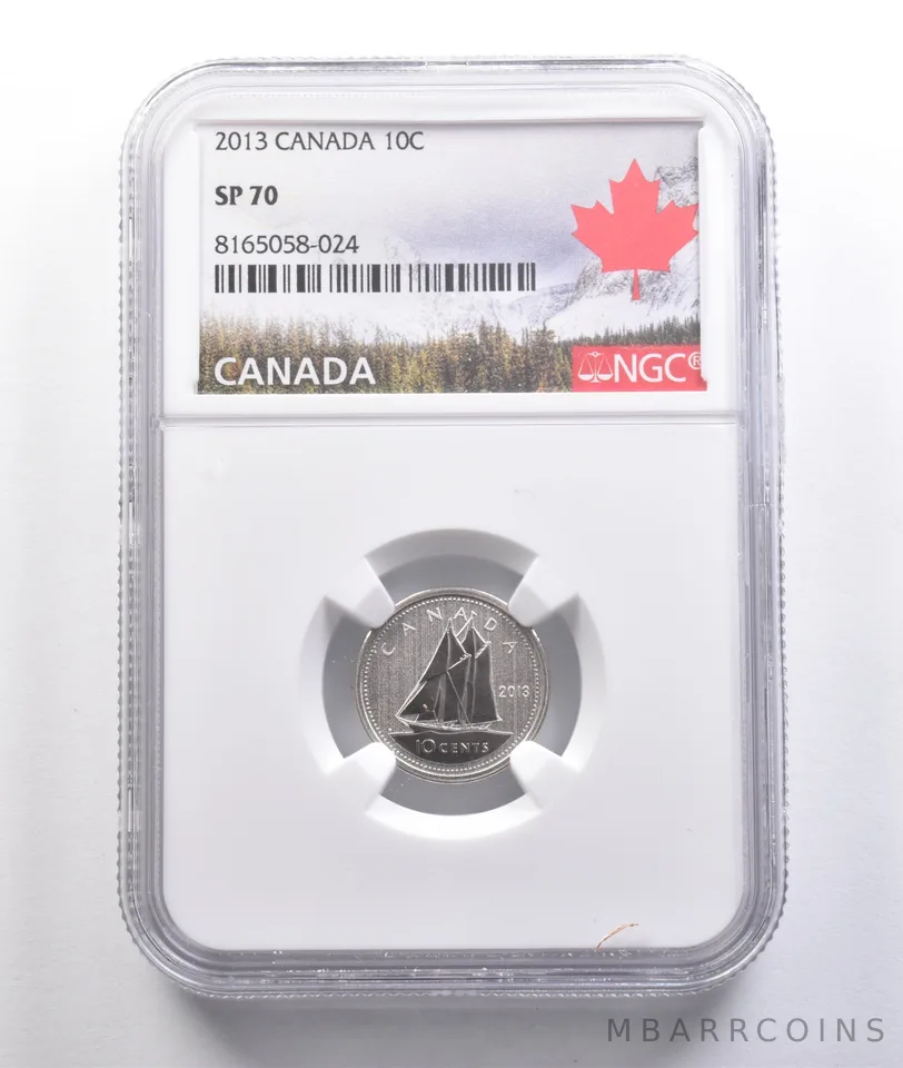 2013 Canada 10 Cents SP70 NGC *6892