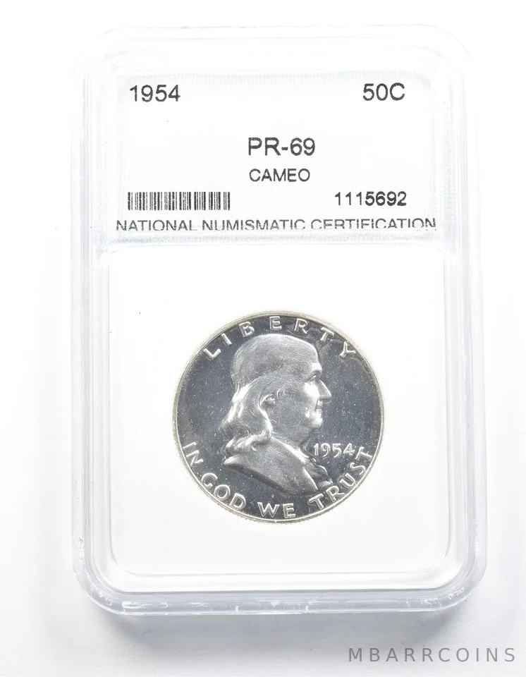 1954 Franklin Half Dollar Cameo Proof *1490