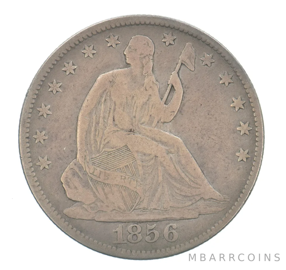 1856-O Seated Liberty Half Dollar Beautiful Tone *5403