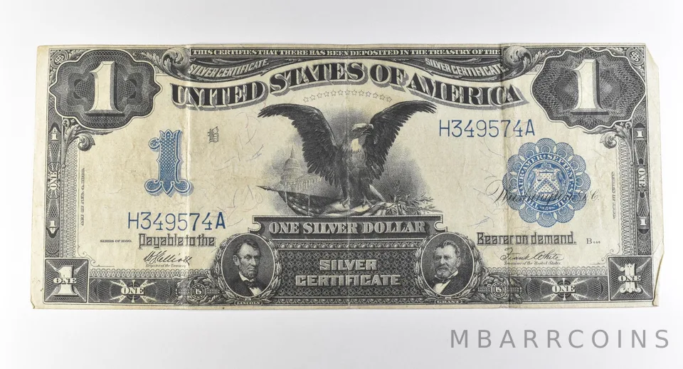 1899 $1 Silver Certificate Large Note Blue Seal *2859