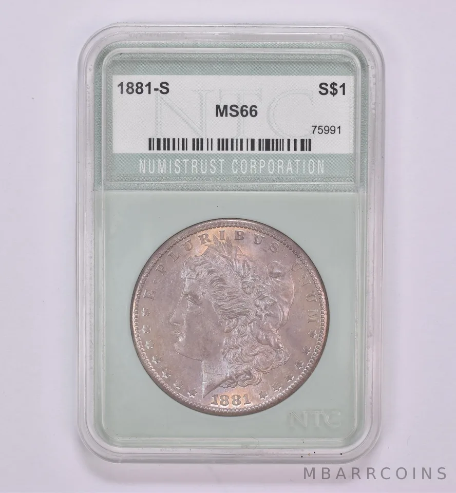1881-S Morgan Silver Dollar Beautiful Tone *0456