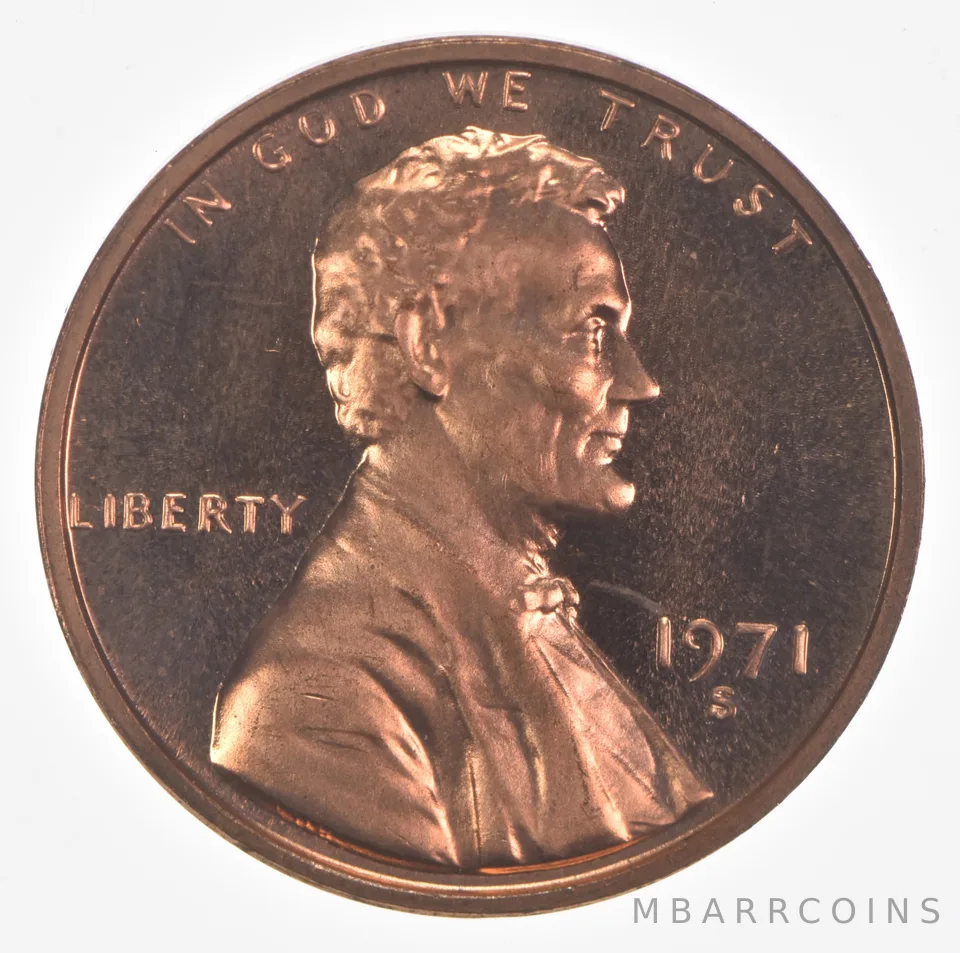 1971-S Lincoln Memorial Cent Proof