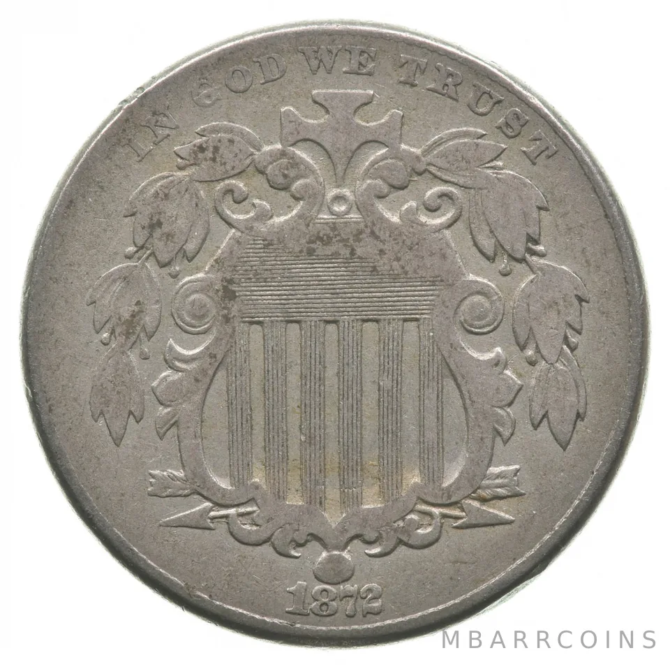 1872 Shield Nickel a9445