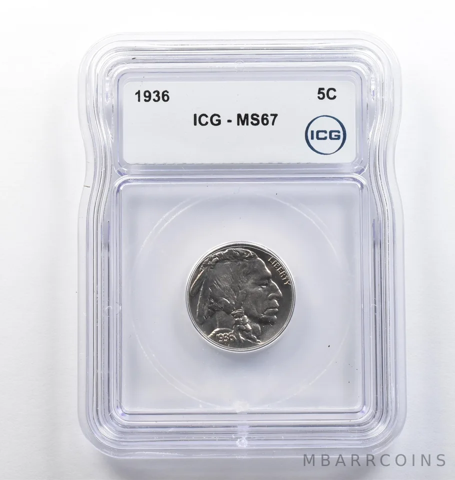 1936 Indian Head Buffalo Nickel MS67 ICG *5776
