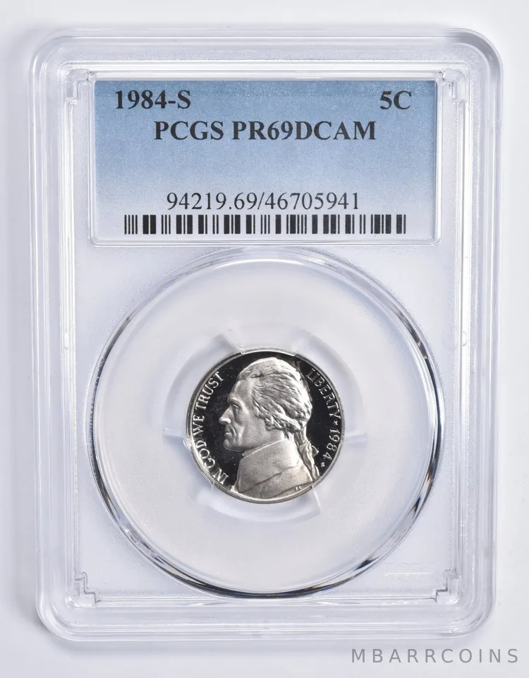 1984-S Jefferson Nickel PR69 DCAM PCGS Blue Lbl