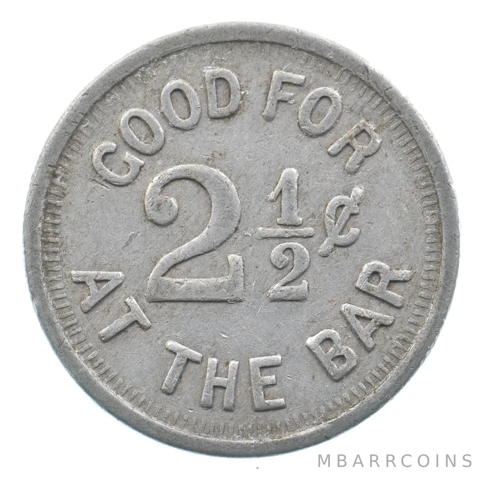 1860's Chas Rudolph 19 N 11th St Philadelphia Good For 2 /12 Cents Token *5017