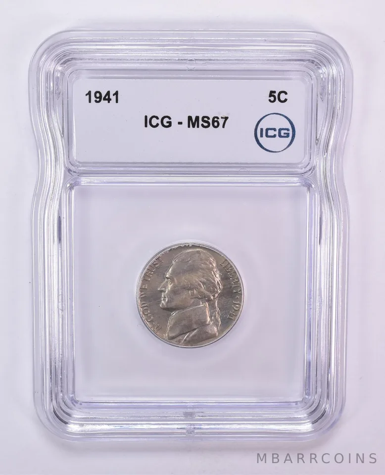 1941 Jefferson Nickel MS67 ICG