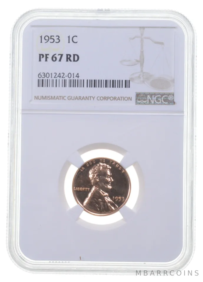 1953 Lincoln Wheat Cent PF67 NGC PR Proof