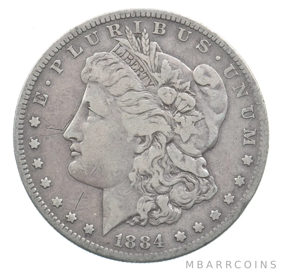 Early - 1884-S Morgan Silver Dollar - 90% US Coin *987
