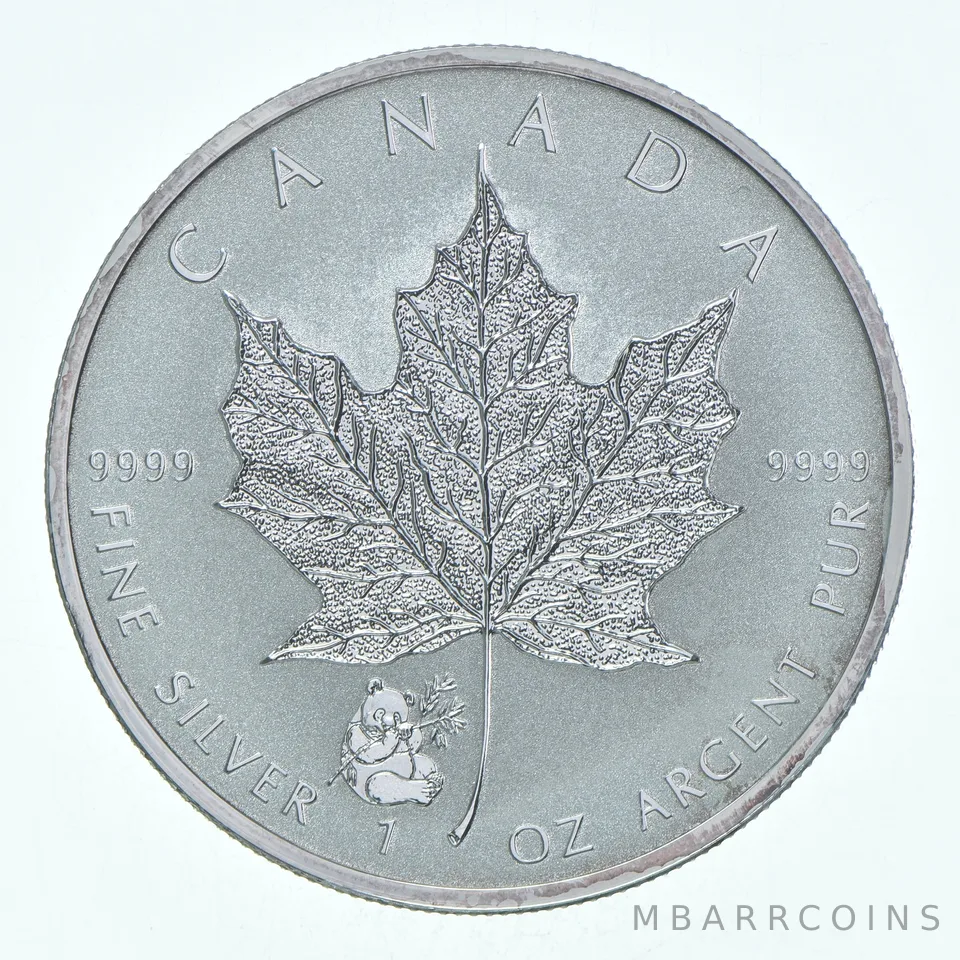 2016 Canada 5 Dollars Silver Maple Leaf Panda Privy Reverse Proof 1 Oz