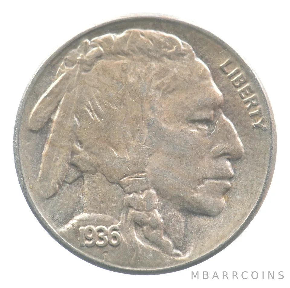 1936-S Indian Head Buffalo Nickel *9369