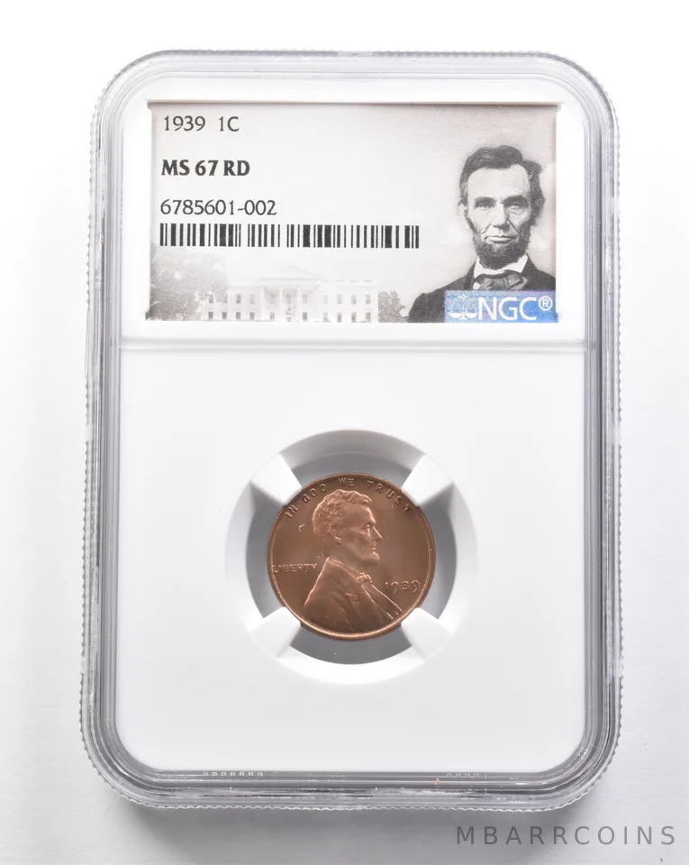 1939 Lincoln Wheat Cent MS67 RD NGC *7479