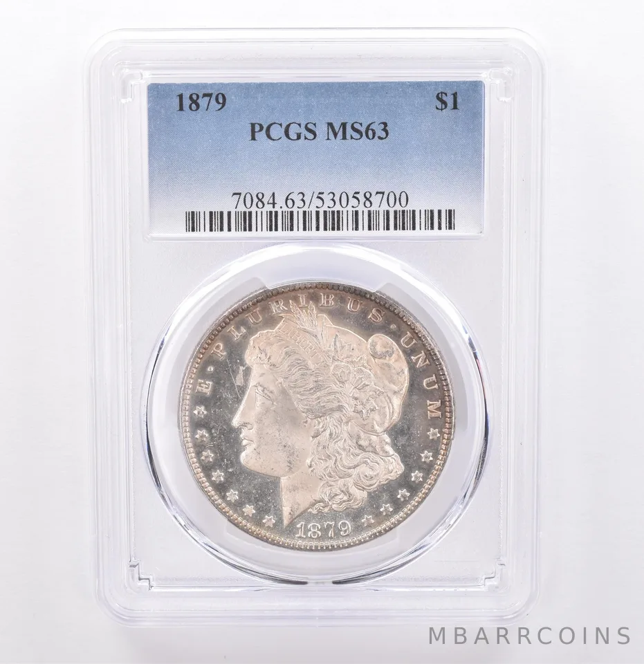 1879 Morgan Silver Dollar MS63 PCGS Peripheral Tone *9261
