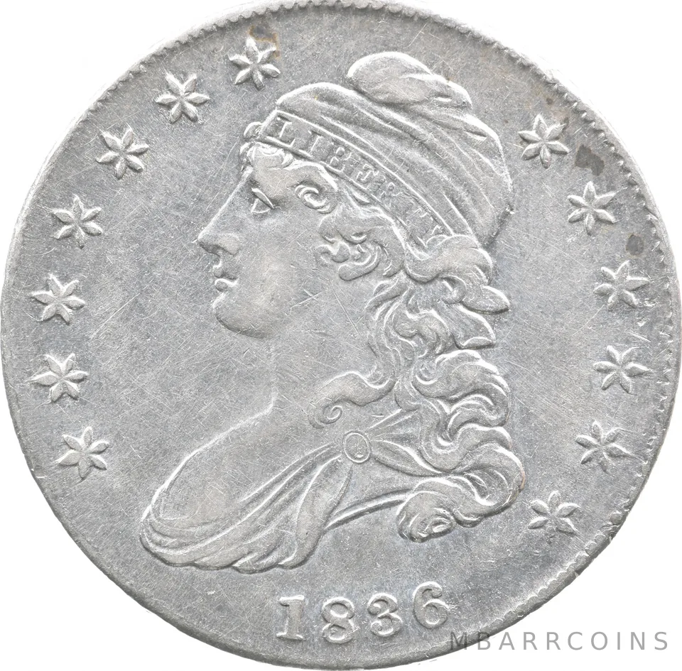 1836 Capped Bust Half Dollar *7577