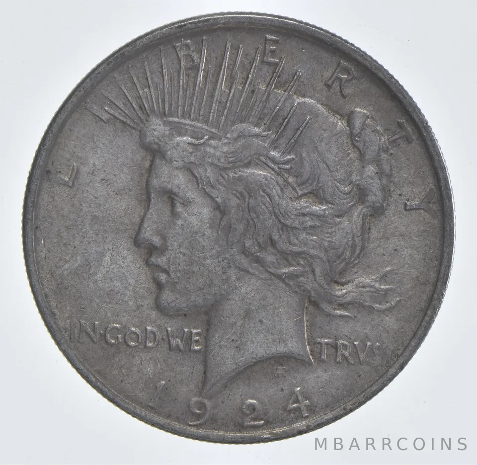 Better - 1924 Peace Silver Dollar - 90% US Coin *661
