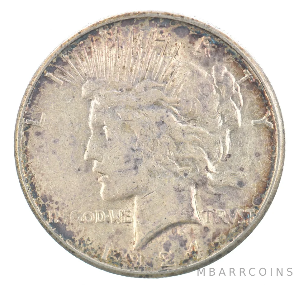 1924-S Peace Silver Dollar Beautiful Tone a2829
