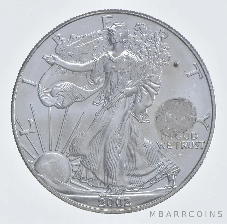 Better Date 2002 American Silver Eagle 1 Troy Oz .999 Fine Silver *606