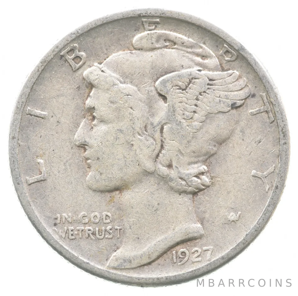 1927-D Mercury Dime a0912