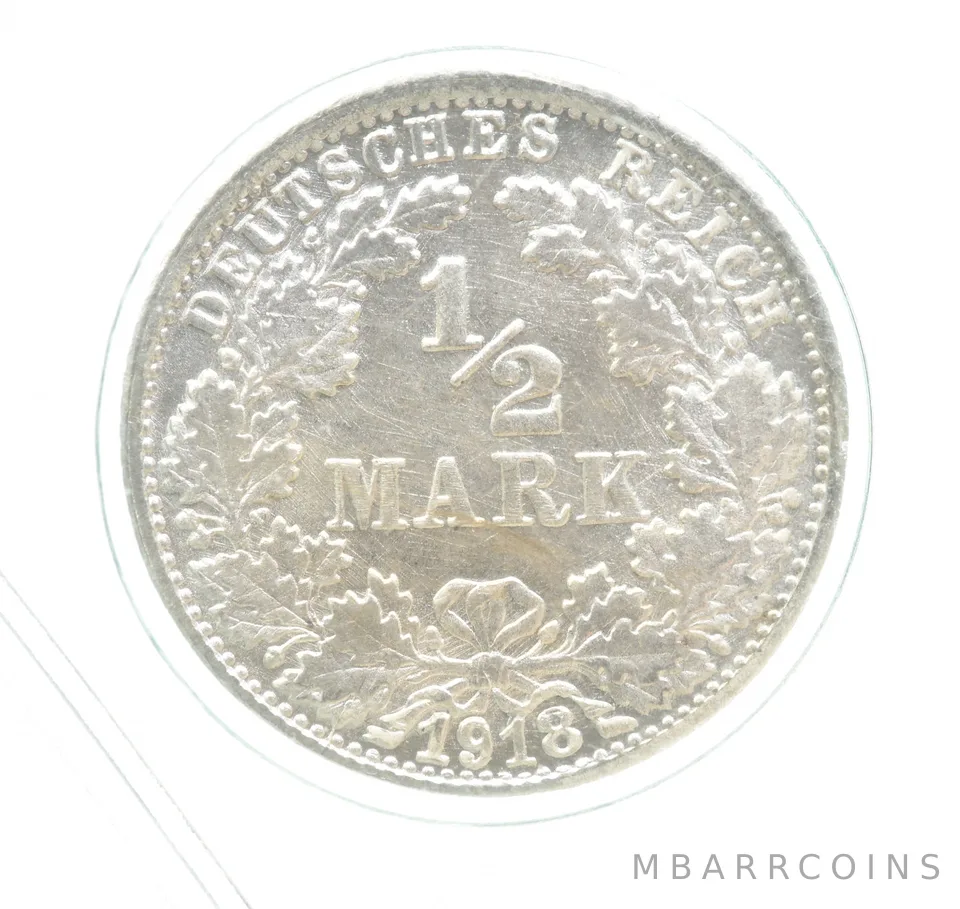 1918 F Germany Half Mark a0167
