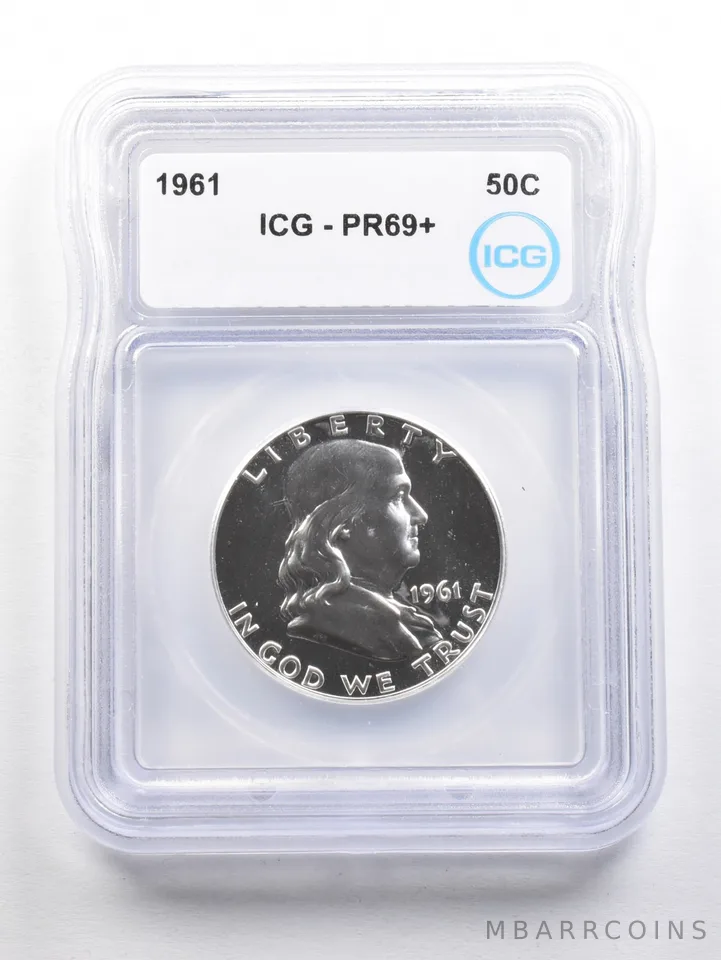 1961 Franklin Half Dollar PR69+ ICG *6038