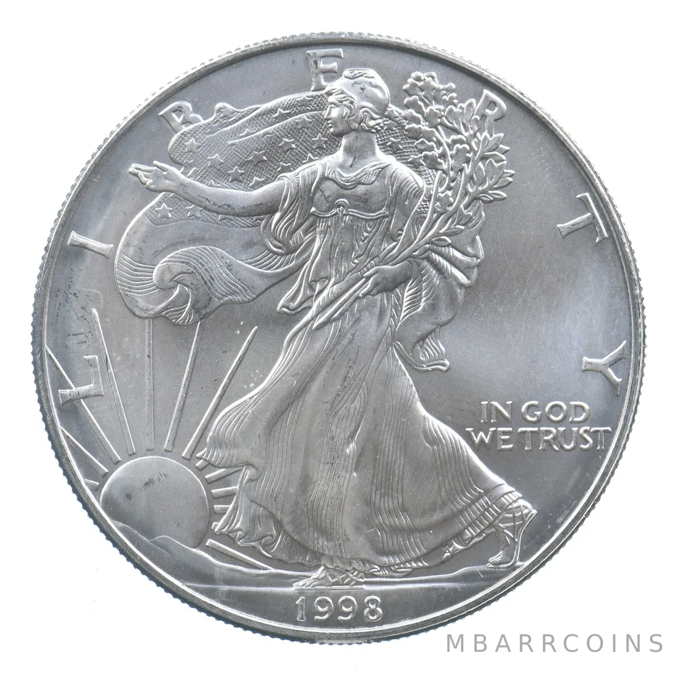 Better Date 1998 American Silver Eagle 1 Troy Oz .999 Fine Silver *705