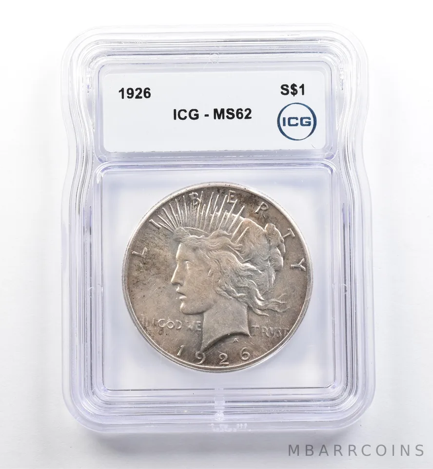 1926 Peace Silver Dollar MS62 ICG *9979