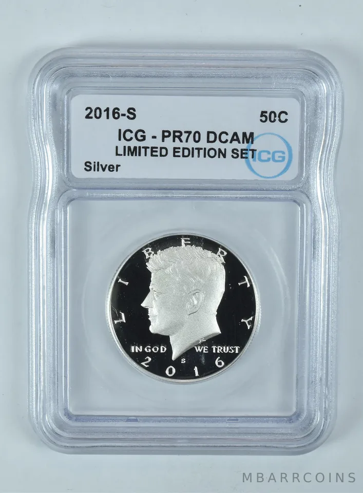 2016-S Kennedy Half Dollar Silver Limited Edition Set PR70 DCAM ICG