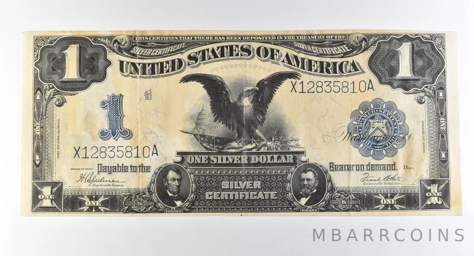1899 $1 Silver Certificate Large Note Blue Seal *2852