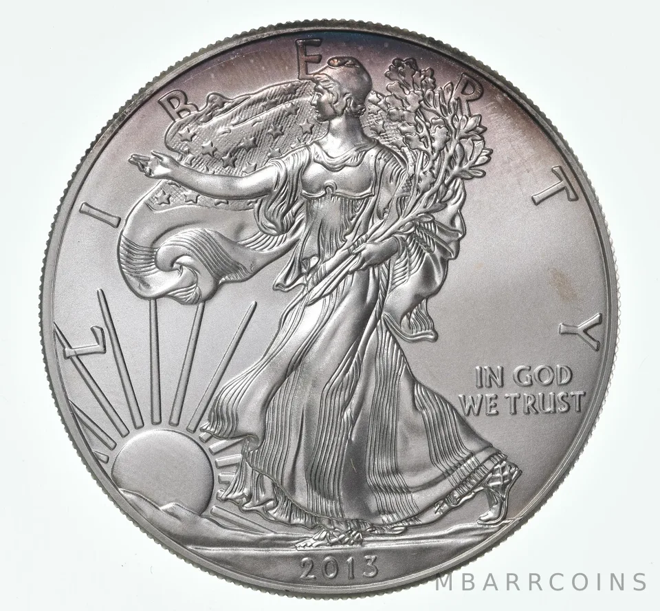2013 Unc American Silver Eagle 1 Troy Oz .999 Fine Silver