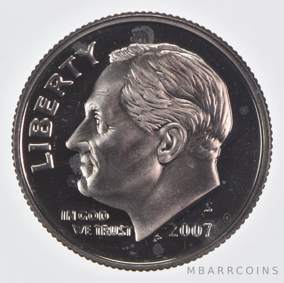 2007-S Roosevelt Dime CLAD Proof