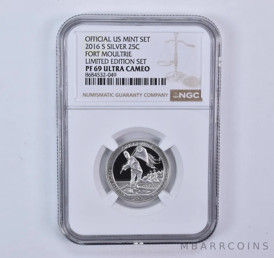 2016-S ATB Quarter Silver Fort Moultrie Limited Edition Set PF69 UCAM NGC