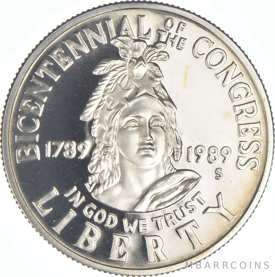 1989-S Congressional Proof Half Dollar US Congress 50c Commemorative
