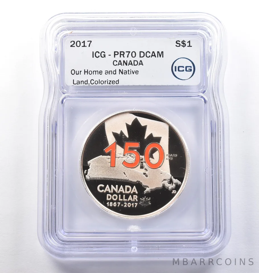 2017 Canada 1 Dollar Silver Our Home Native Land Colorized PR70 DCAM ICG *3754