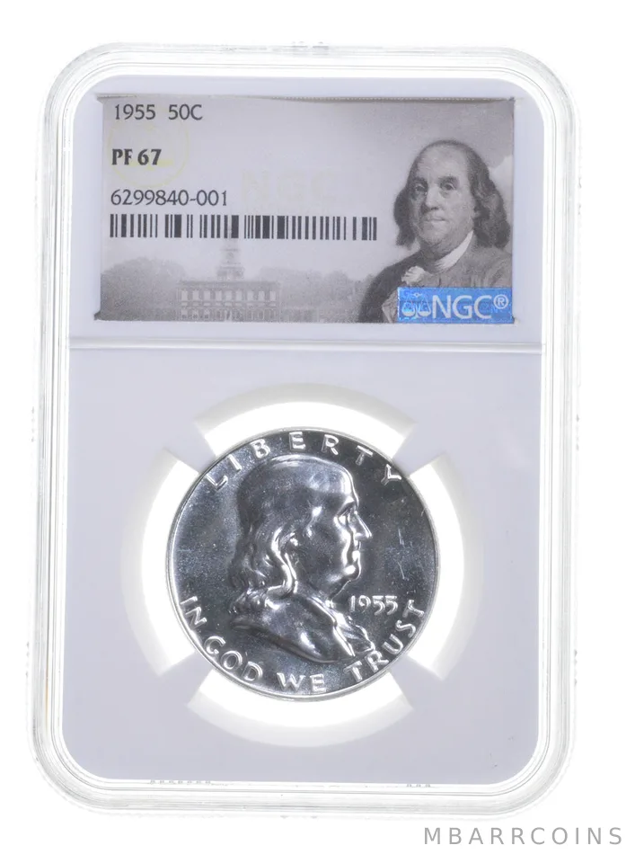1955 Franklin Half Dollar PF67 NGC Special Label