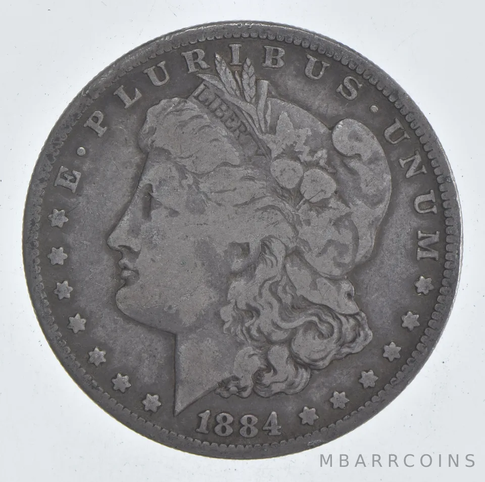 Early - 1884 Morgan Silver Dollar - 90% US Coin *888
