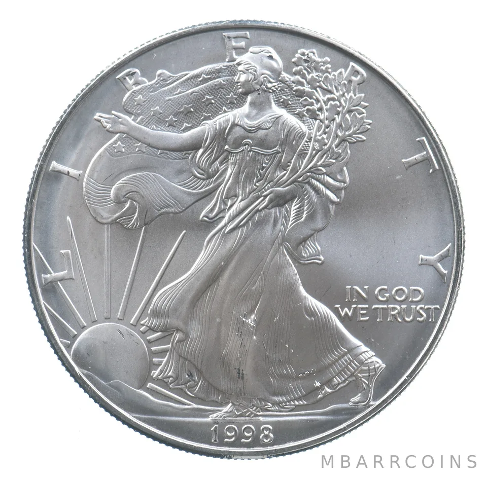 Better Date 1998 American Silver Eagle 1 Troy Oz .999 Fine Silver *732