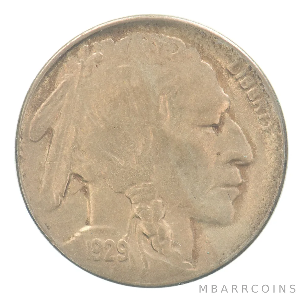 1929-D Indian Head Buffalo Nickel Beautiful Tone *9120