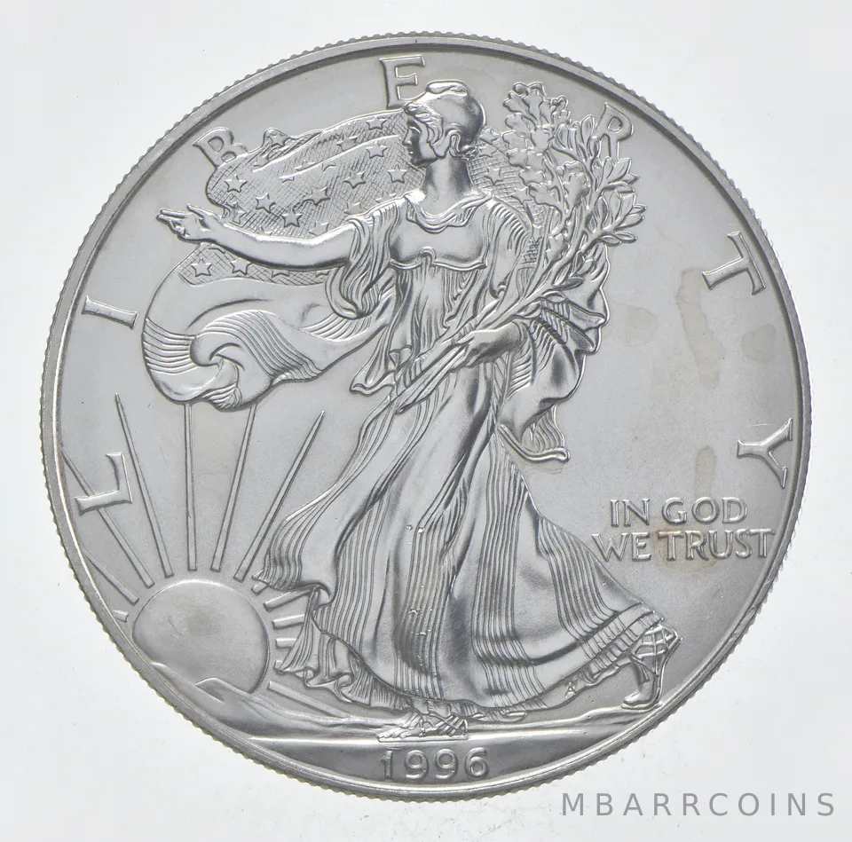 Rarest 1996 American Silver Eagle - Key Date - Rare LOW MINTAGE *380