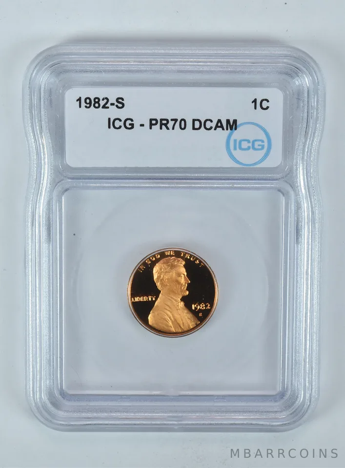 1982-S Lincoln Memorial Cent PR70 DCAM ICG