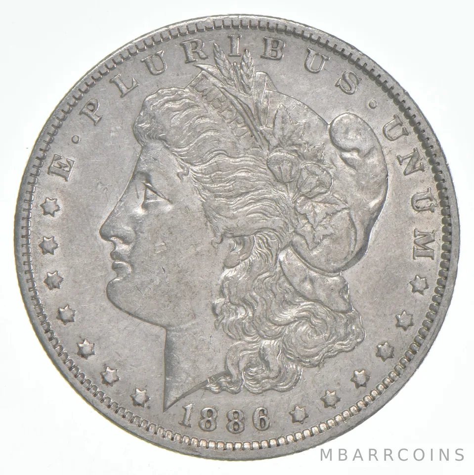 AU+ 1886-O Morgan Silver Dollar (1 coin)