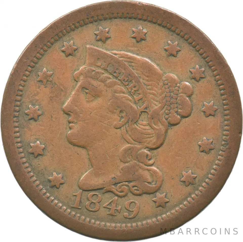 1849 Liberty Head Large Cent a2329