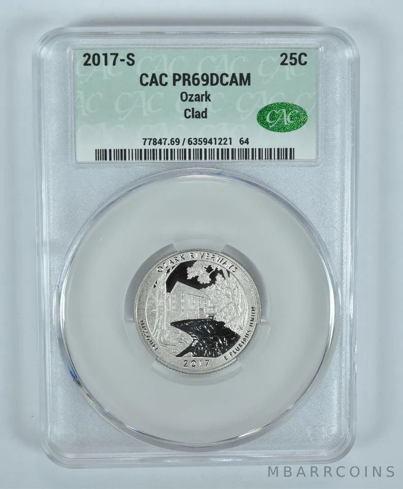 2017-S Washington Quarter Ozark CLAD ATB PR69 DCAM CAC CACg