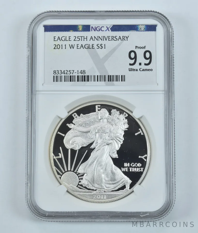 2011-W American Silver Eagle Proof 9.9 UCAM NGC X NGCX