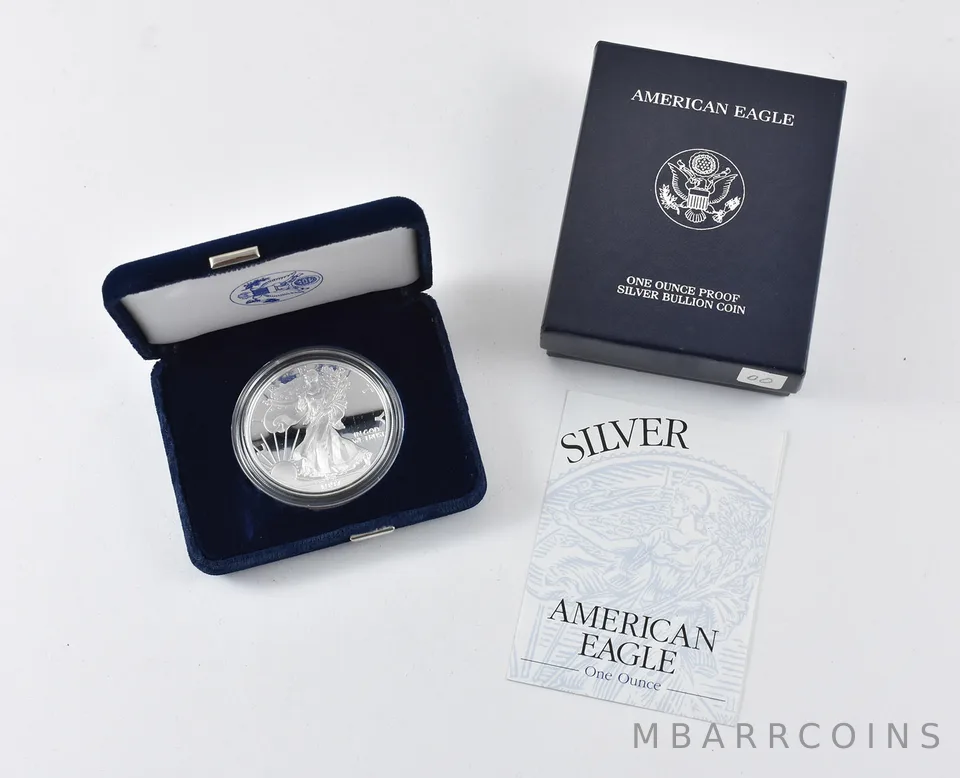 1997-P American Silver Eagle PROOF 1 Oz Silver - Coin & Box & COA