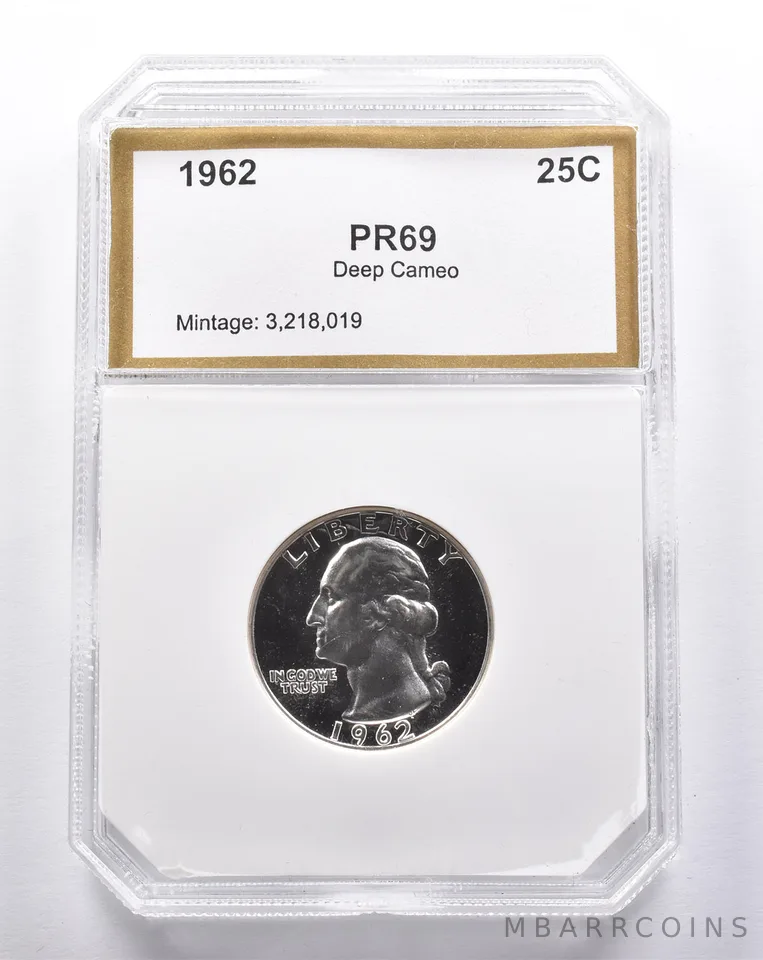 Proof 1962 Washington Quarter *3413