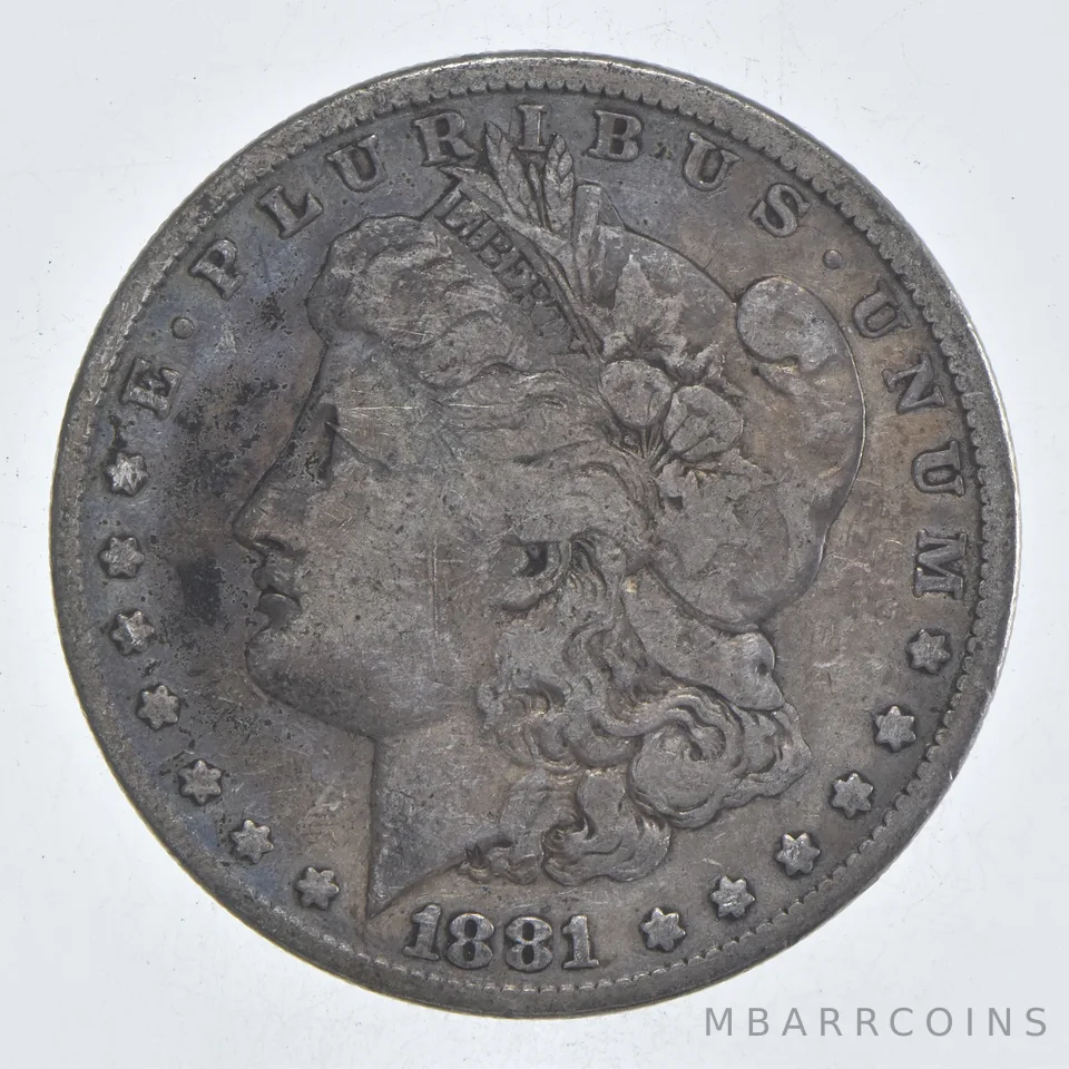 Early - 1881 Morgan Silver Dollar - 90% US Coin *142