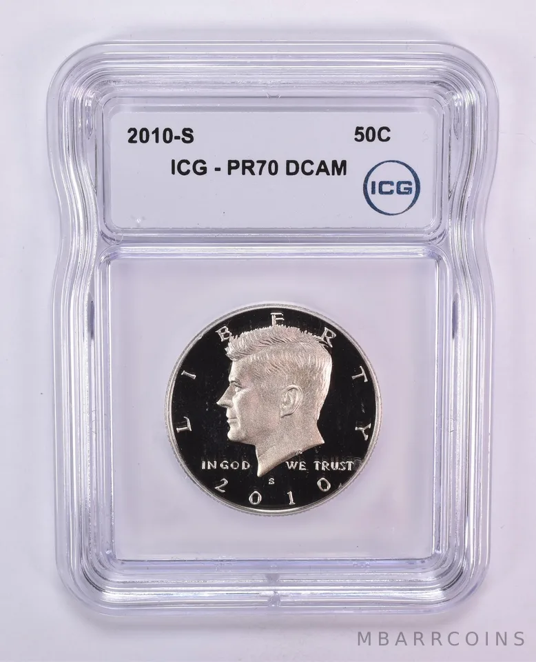 2010-S Kennedy Half Dollar PR70 DCAM ICG