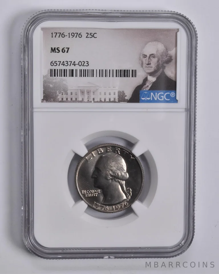 1776-1976 Washington Quarter MS67 NGC Special Label