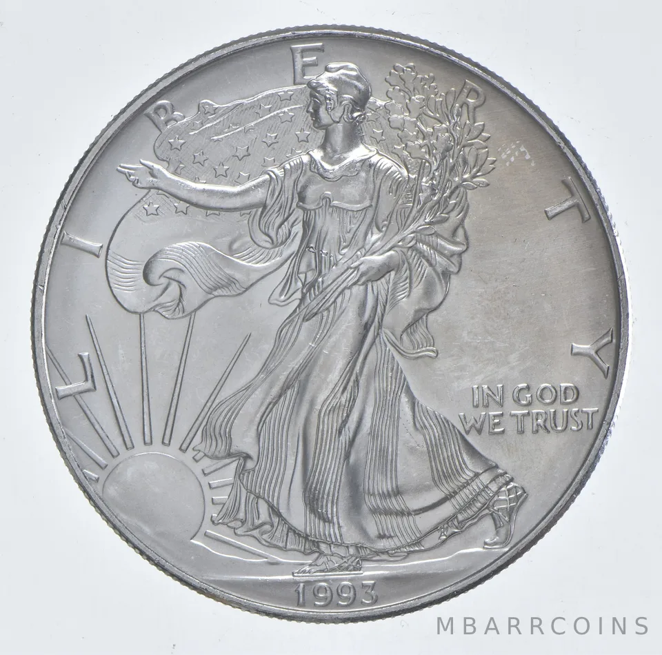 Better Date 1993 American Silver Eagle 1 Troy Oz .999 Fine Silver *135