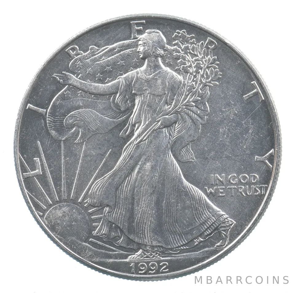 Better Date 1992 American Silver Eagle 1 Troy Oz .999 Fine Silver *878